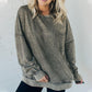 Sudadera holgada de manga larga y cuello redondo de moda para mujer