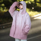 Chaqueta unisex impermeable y a prueba de viento con capucha y color degradado