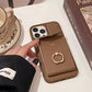 🔥50 % DE DESCUENTO POR TIEMPO LIMITADO🔥Funda para teléfono con tarjetero y soporte de aro para iPhone