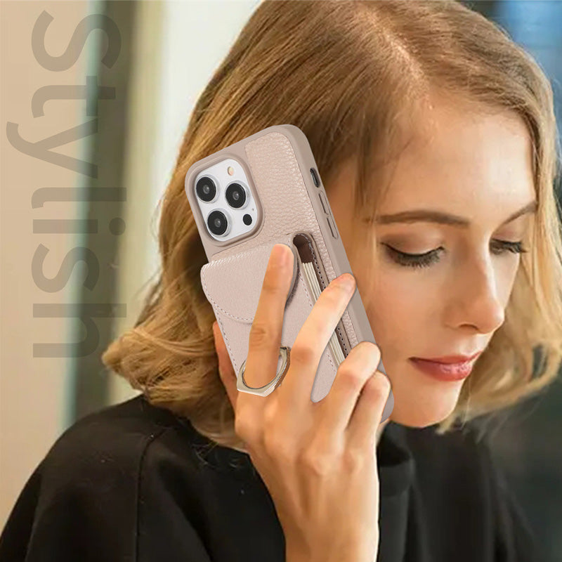 🔥Limited Time 50% OFF🔥Phone Case with Card Holder & Ring Stand for iPhone