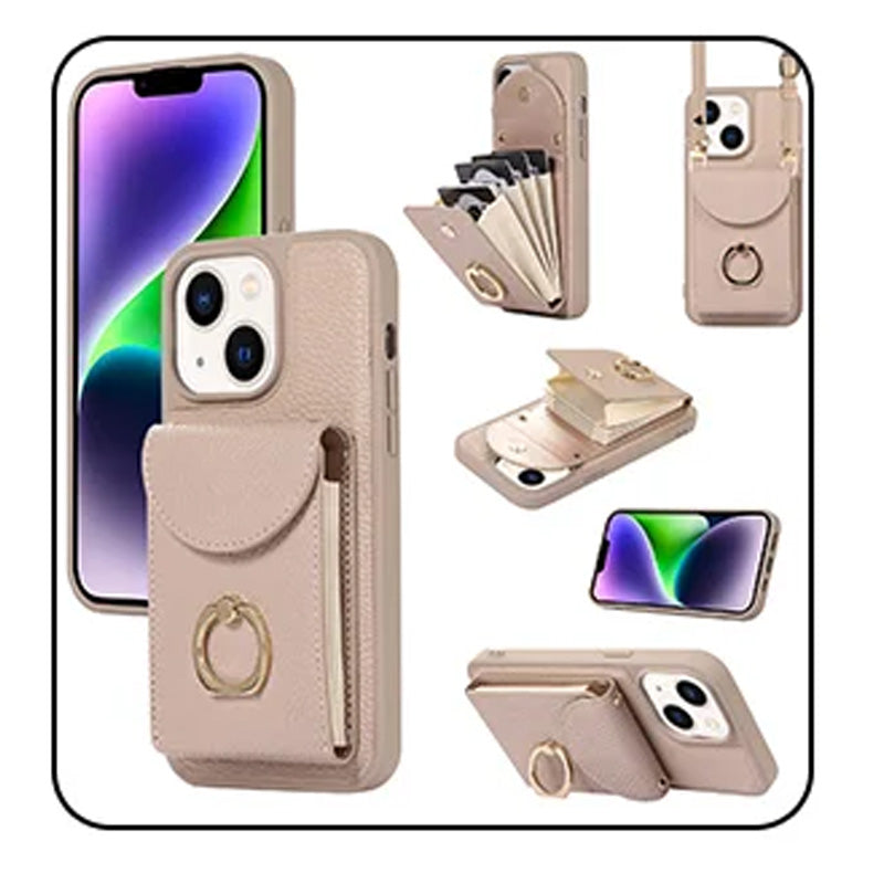 🔥Limited Time 50% OFF🔥Phone Case with Card Holder & Ring Stand for iPhone