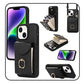 🔥50 % DE DESCUENTO POR TIEMPO LIMITADO🔥Funda para teléfono con tarjetero y soporte de aro para iPhone