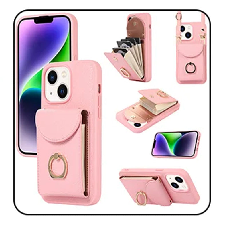 🔥Limited Time 50% OFF🔥Phone Case with Card Holder & Ring Stand for iPhone