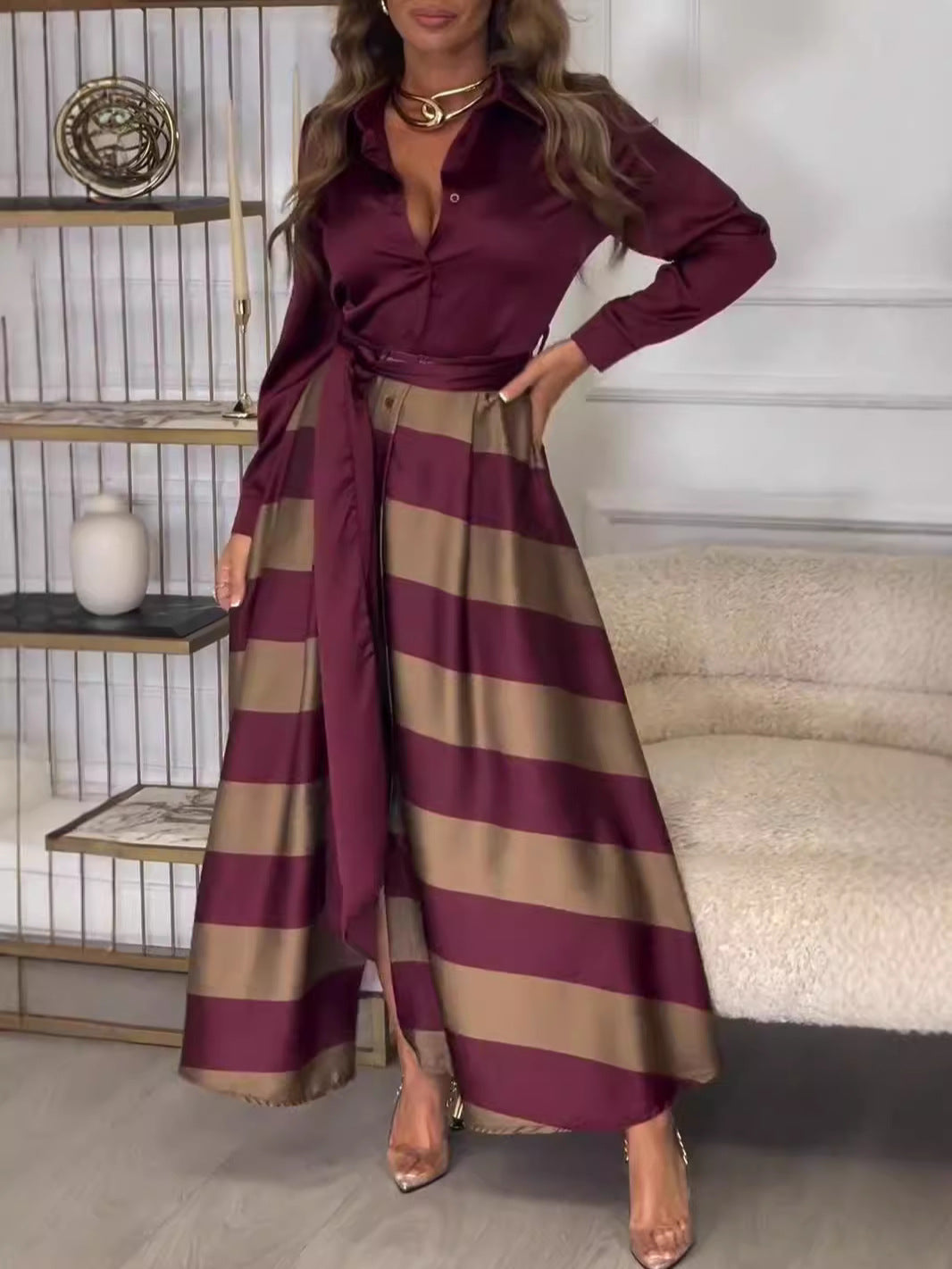 💕Elegante vestido de tirantes estampado