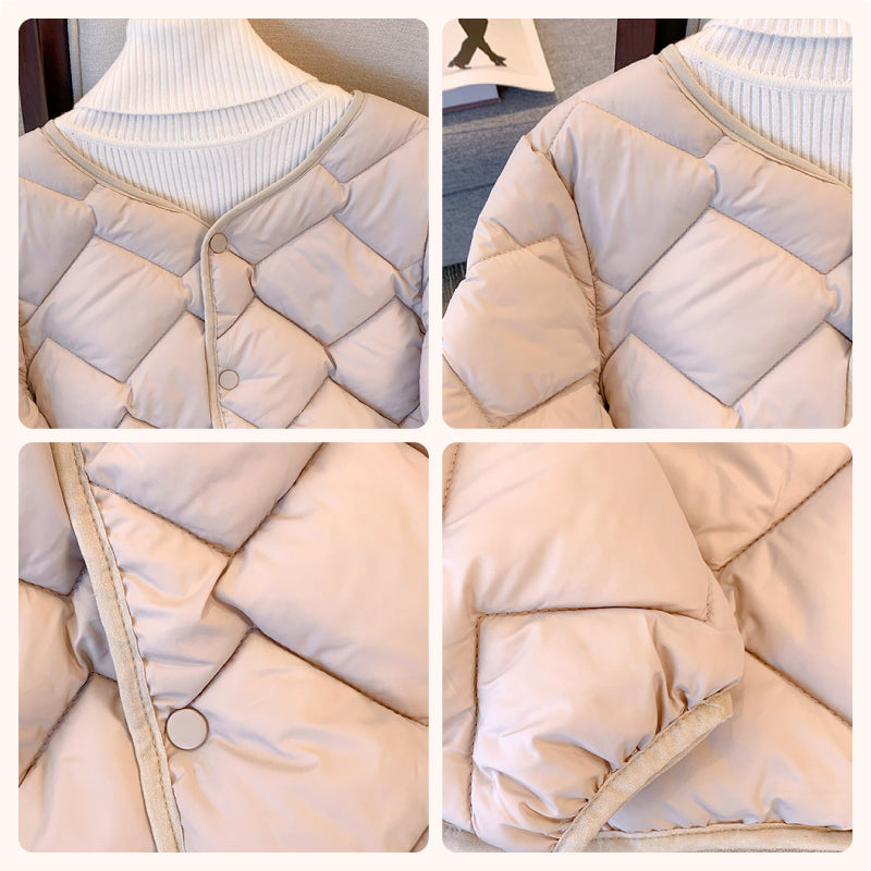 🔥50 % DE DESCUENTO POR TIEMPO LIMITADO🔥Chaqueta acolchada con botones de invierno para mujer