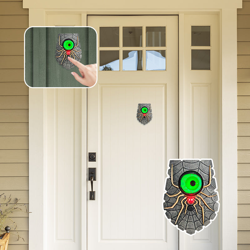 🎅Early Xmas Sales - 50% OFF🎄Spider-Eye Rotating Doorbell with Creepy Glowing Effect