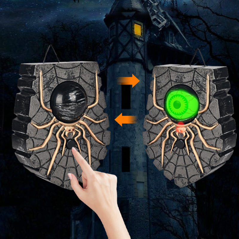 🎅Early Xmas Sales - 50% OFF🎄Spider-Eye Rotating Doorbell with Creepy Glowing Effect