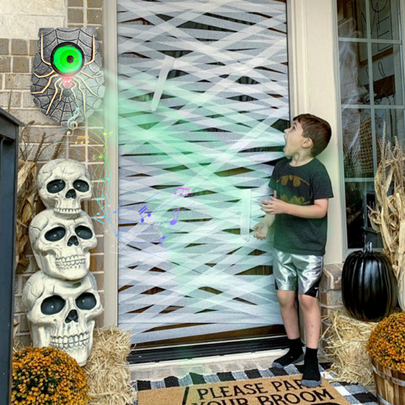 🎅Early Xmas Sales - 50% OFF🎄Spider-Eye Rotating Doorbell with Creepy Glowing Effect