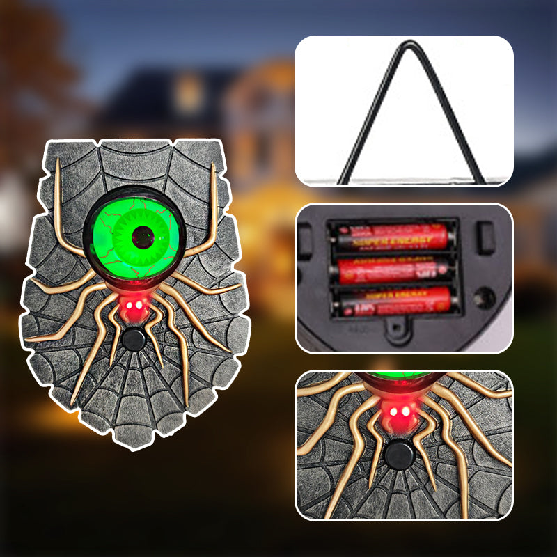 🎅Early Xmas Sales - 50% OFF🎄Spider-Eye Rotating Doorbell with Creepy Glowing Effect