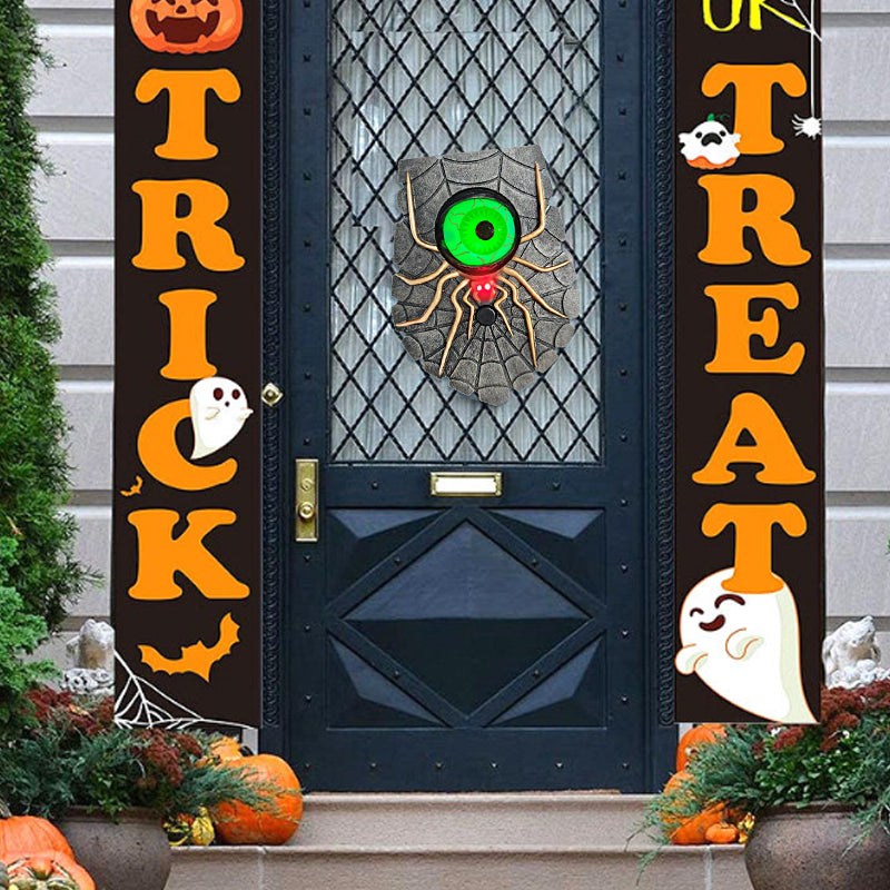 🎅Early Xmas Sales - 50% OFF🎄Spider-Eye Rotating Doorbell with Creepy Glowing Effect