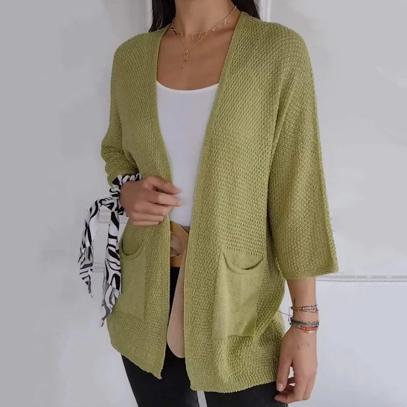 🔥Limited Time 50% OFF🔥Women's Casual Knitted Open Front Coat