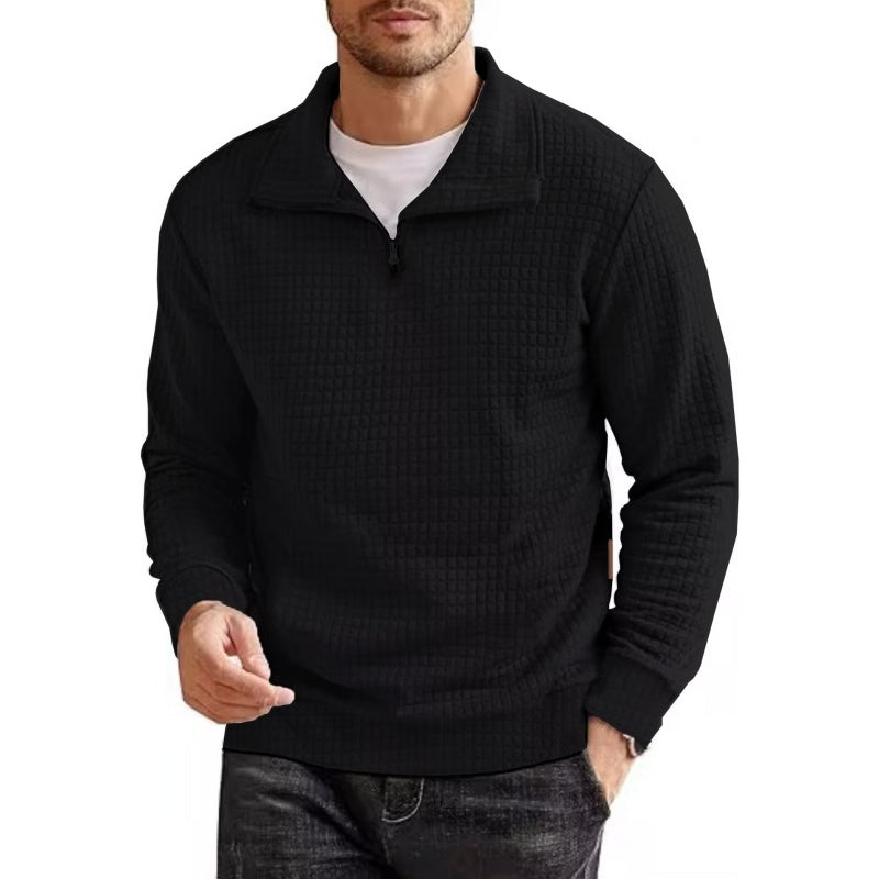 🔥Limited Time 50% OFF🔥Men's Long Sleeve Quarter Zip Pullover Sweater