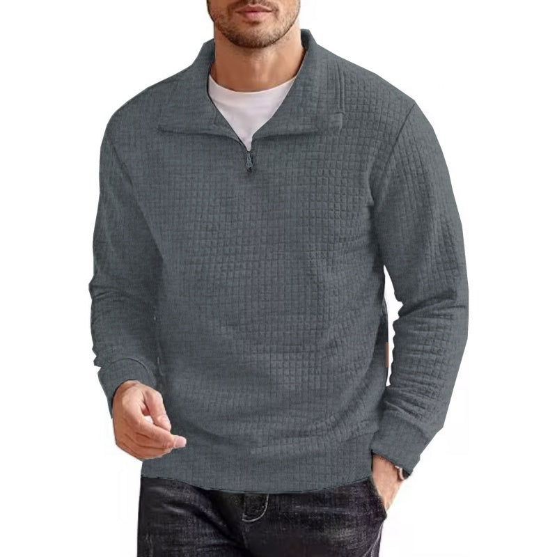 🔥Limited Time 50% OFF🔥Men's Long Sleeve Quarter Zip Pullover Sweater