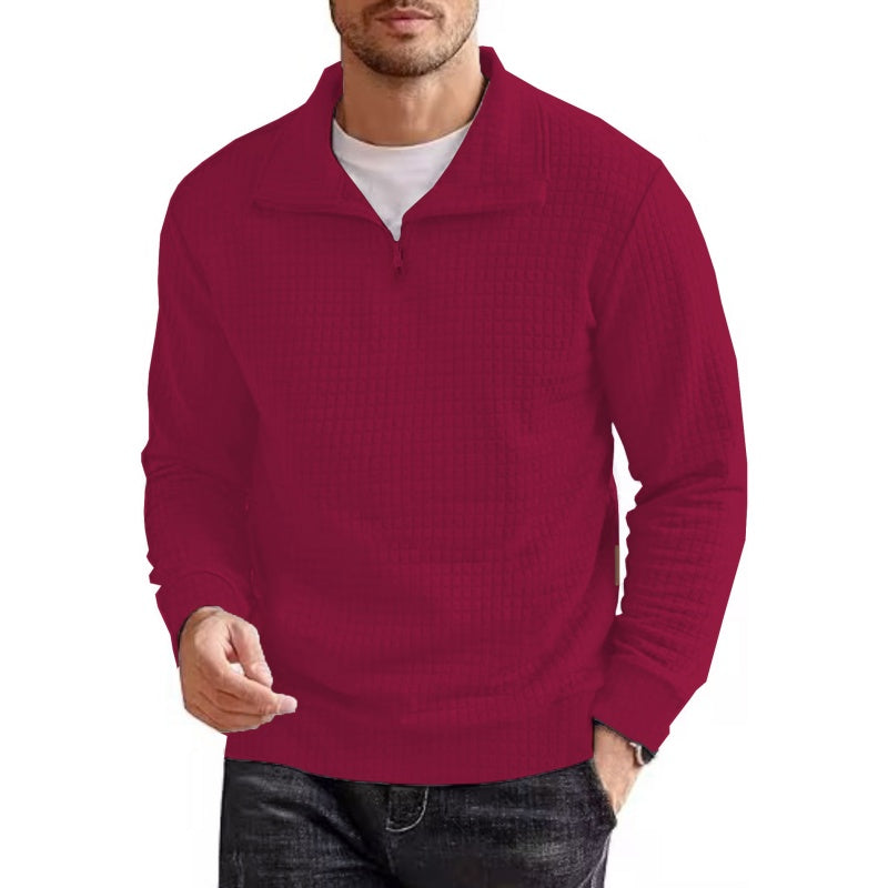 🔥Limited Time 50% OFF🔥Men's Long Sleeve Quarter Zip Pullover Sweater