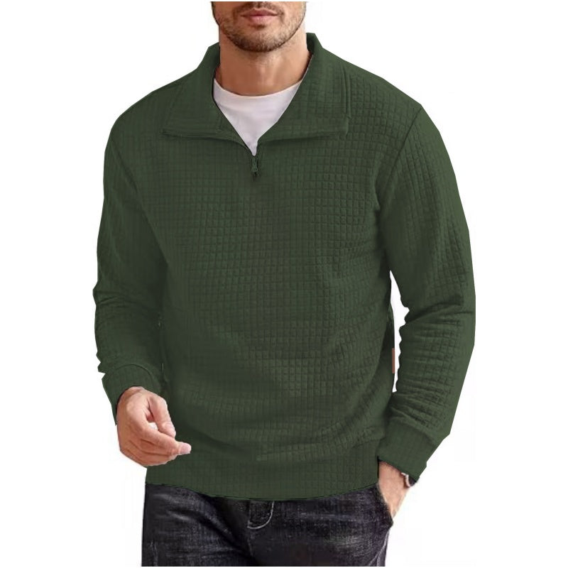 🔥Limited Time 50% OFF🔥Men's Long Sleeve Quarter Zip Pullover Sweater