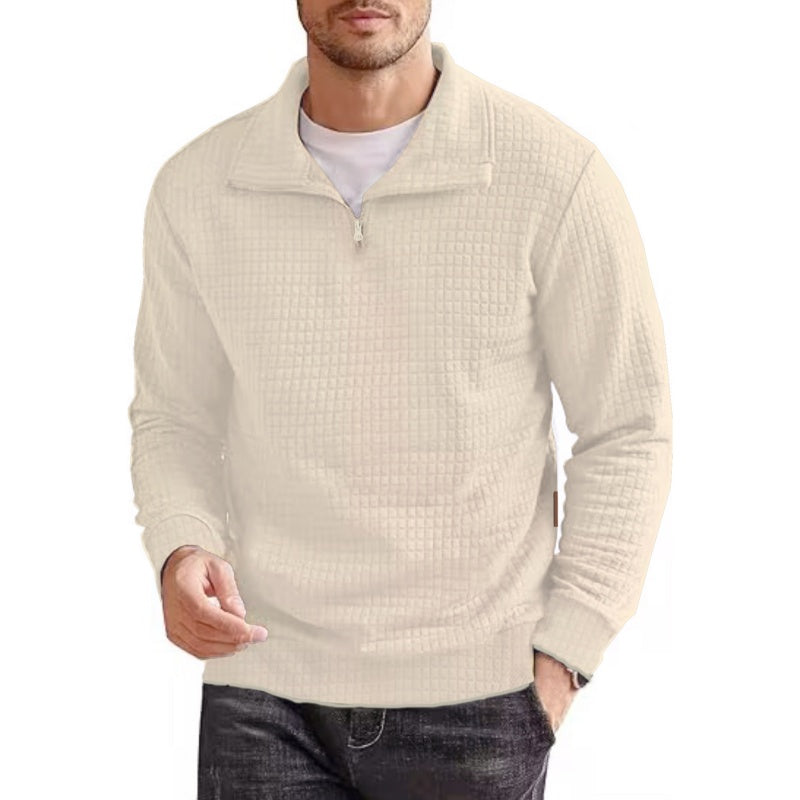 🔥Limited Time 50% OFF🔥Men's Long Sleeve Quarter Zip Pullover Sweater