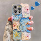 🔥50 % DE DESCUENTO POR TIEMPO LIMITADO🔥Bonito juego de fundas para teléfono con flores pintadas al óleo para la serie iPhone