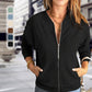 🔥50 % DE DESCUENTO POR TIEMPO LIMITADO🔥Chaqueta informal con cremallera para mujer