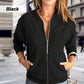 🔥50 % DE DESCUENTO POR TIEMPO LIMITADO🔥Chaqueta informal con cremallera para mujer