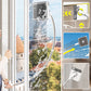 🔥50 % DE DESCUENTO POR TIEMPO LIMITADO🔥Herramienta limpiadora de ventanas multiusos para el hogar con palo y esponja