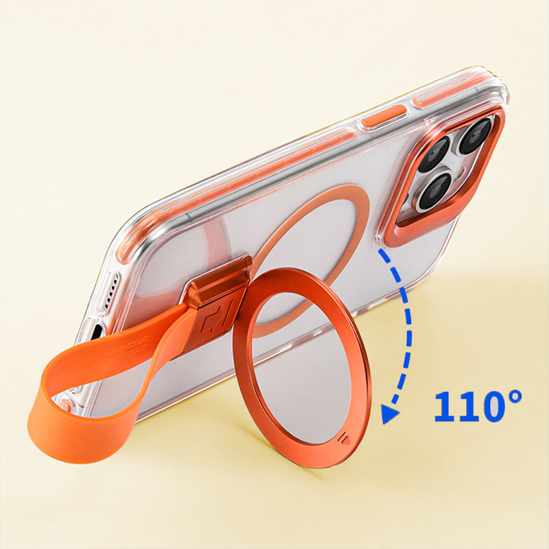 Magnetic Phone Case with Finger Strap & Stand