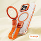 Funda magnética para teléfono con correa para el dedo y soporte