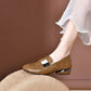 🔥Limited Time 50% Off 🔥Women's Round Toe Chunky Heel Flat Shoes