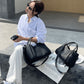 💕Women's PU Leather Tote Bag with Matching Purse