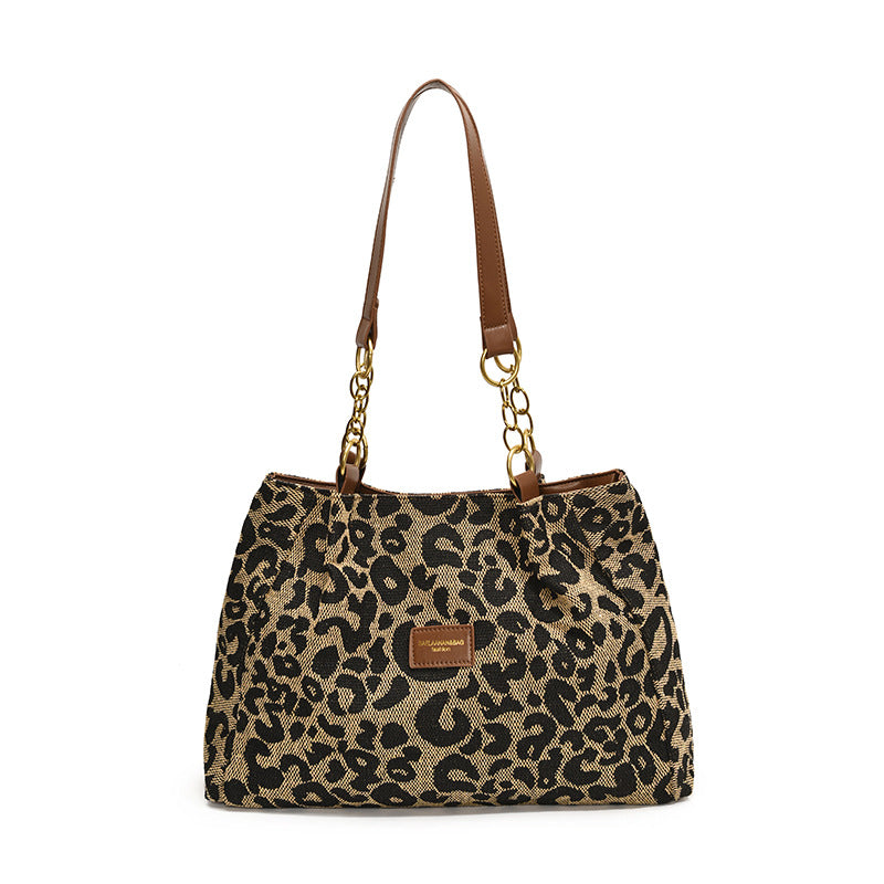 🔥Limited Time 50% OFF🔥Large Capacity Tote Bag with Leopard Print