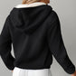 Sudaderas con capucha y cremallera forradas para mujer