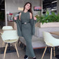 Conjunto de 2 piezas de vestido tipo suéter holgado para mujer