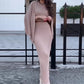Conjunto de 2 piezas de vestido tipo suéter holgado para mujer