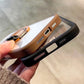 📱Funda magnética transparente para teléfono con soporte giratorio para iPhone 16-13