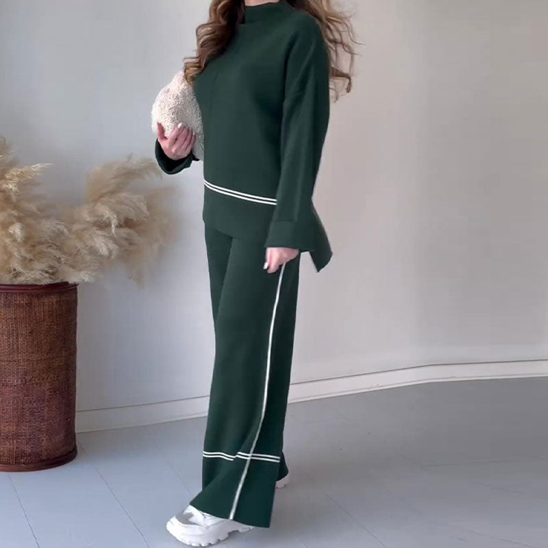 🔥Limited Time 50% OFF🔥Women's Knitted Lounge Set with Micro-Flared Pants