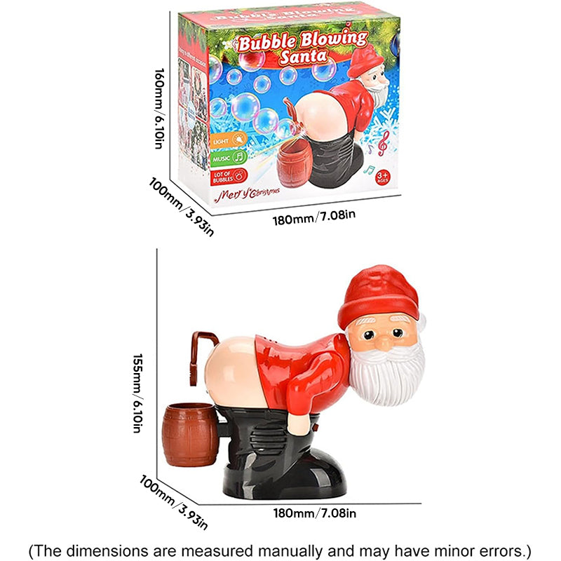 🎅🎄Divertida máquina para hacer burbujas con forma de Papá Noel