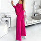 💕Women's Solid Color Drop Shoulder Pullover and Loose Pants Set