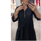 🎅Xmas Sales - 50% OFF🎄Women's Black V-Neck Dress