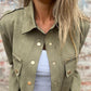 🔥Limited Time 50% OFF🔥Women's Faux Suede Button-Down Utility Jacket