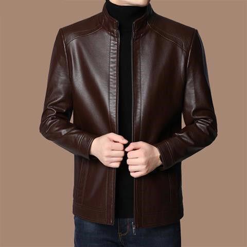 🔥Limited Time 50% Off 🔥Men’s Warm Plush Lining Leather Jacket Coat - Gift for Him!