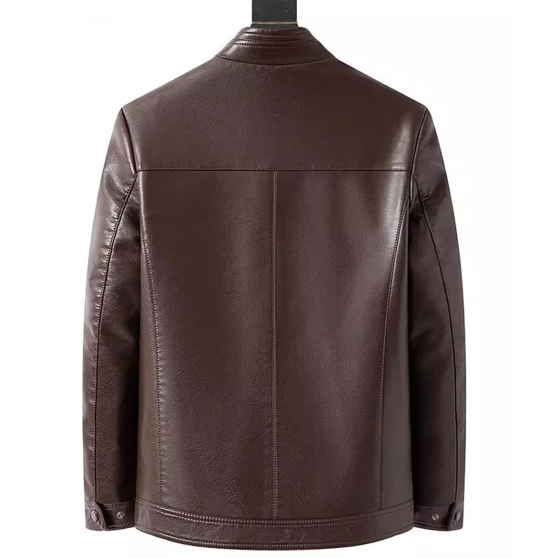 🔥Limited Time 50% Off 🔥Men’s Warm Plush Lining Leather Jacket Coat - Gift for Him!