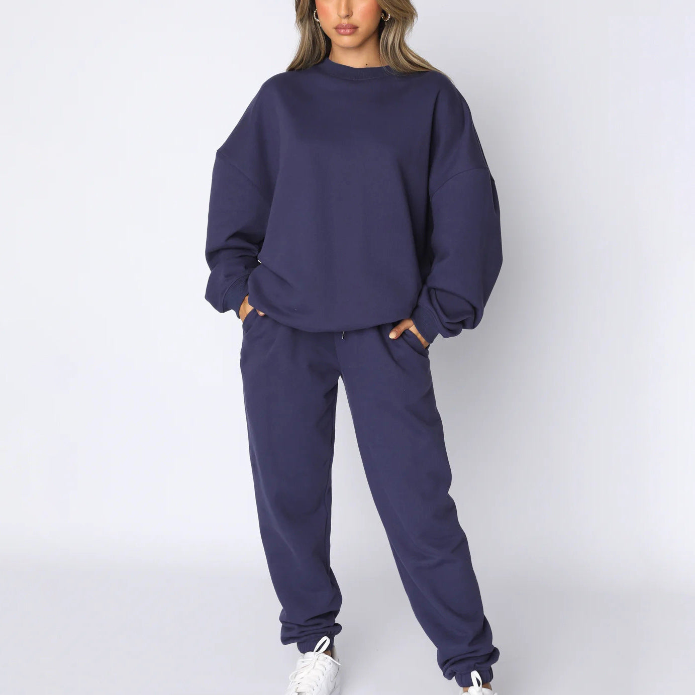 🔥Limited Time 50% OFF🔥Women's Cozy Solid Color 2-Piece Set（top + trousers）