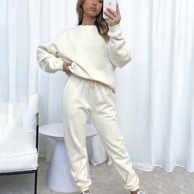 🔥Limited Time 50% OFF🔥Women's Cozy Solid Color 2-Piece Set（top + trousers）