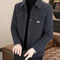 🔥50 % DE DESCUENTO POR TIEMPO LIMITADO🔥Chaqueta cálida a cuadros de moda para hombre con botones en el frente