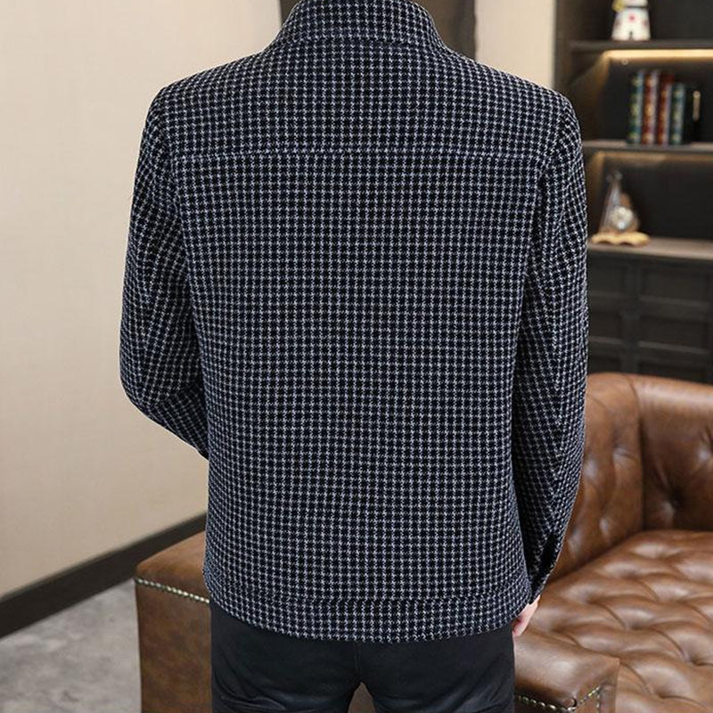 🔥Limited Time 50% OFF🔥Men's Fashion Plaid Warm Jacket with Button Front