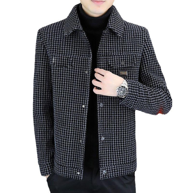 🔥Limited Time 50% OFF🔥Men's Fashion Plaid Warm Jacket with Button Front