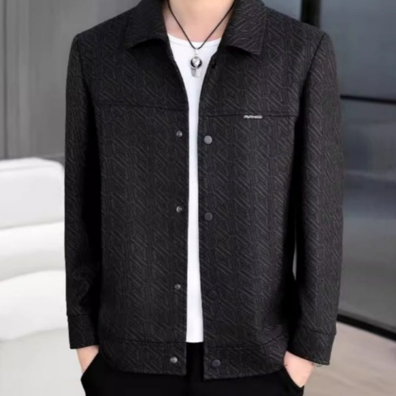 🔥Early Black Friday Sale:50% OFF🔥Men's Casual Button Down Lapel Jacket with Shoulder Pad