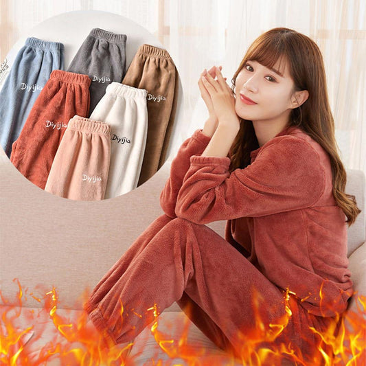 🔥Early Black Friday Sale:50% OFF🔥Women’s Loose Warm Coral Plush Pajamas Set