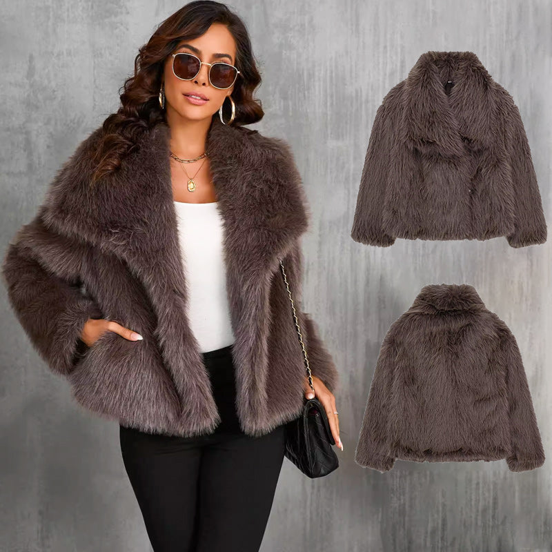 🔥🖤Early Black Friday Sale:50% OFF🔥Winter Pre-Sale Women's Fur Coat🔥Free shipping