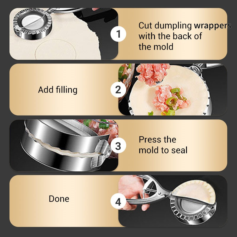 🔥🖤Black Friday Sale:50% OFF🔥Durable Stainless Steel Dumpling Mold Clip