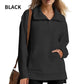 🔥Por tiempo limitado 50 % de descuento🔥Sudadera informal con media cremallera y solapa para mujer con dobladillo alto-bajo 
